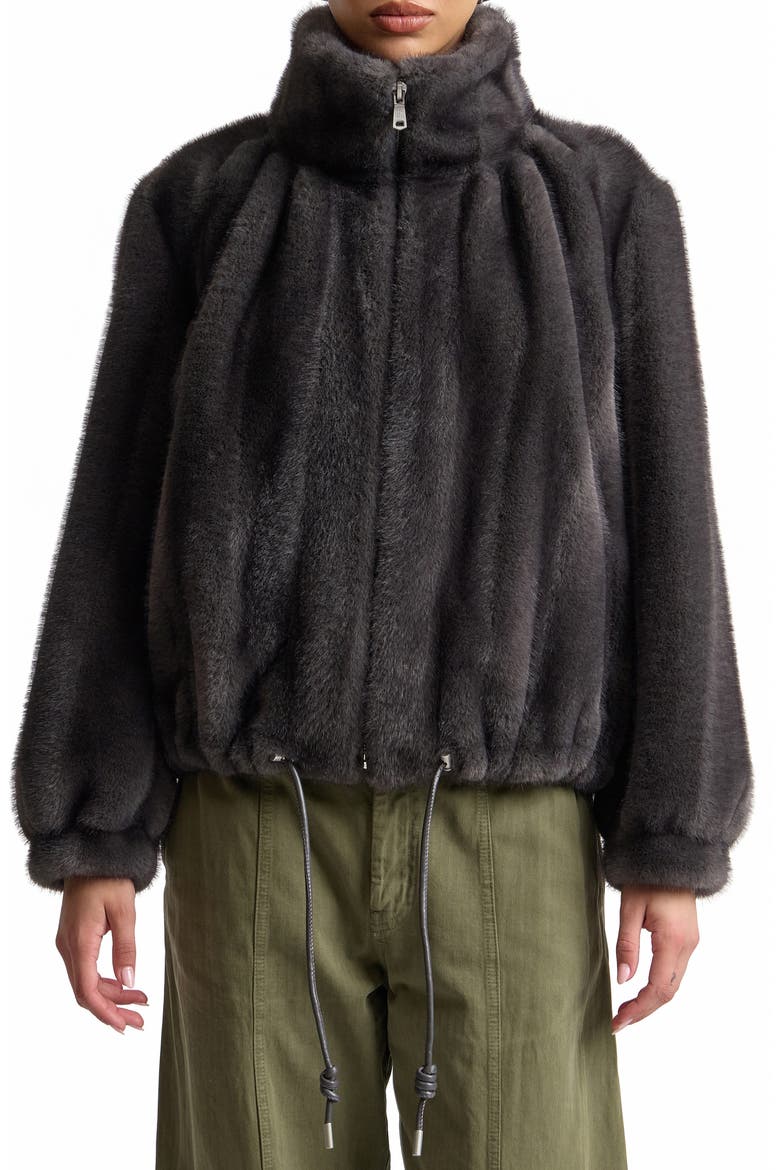 Crop Faux Fur Jacket
