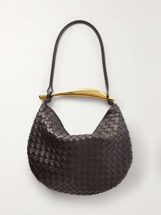 Sardine Medium Intrecciato Leather Shoulder Bag