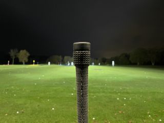 Blast Golf sensor attached to a 7-iron grip