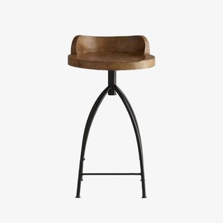 A wooden stool from McGee & Co.