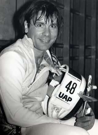 Bruce Dickinson in his fencing days.