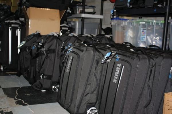 The bags are ready to be packed.