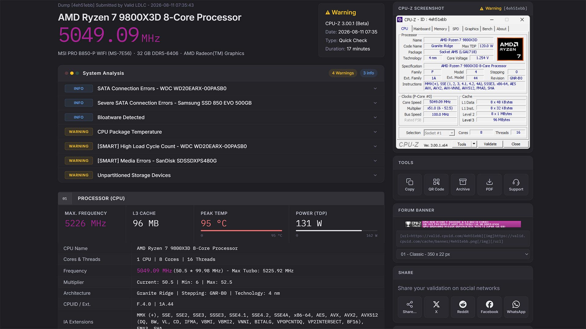 CPU-Z gets biggest update since 2001 with V3 — 100+ health checks, built-in stress testing, and XOC effective clock tracking