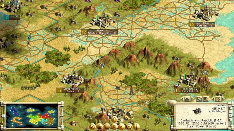 A screenshot of Civilization 3.