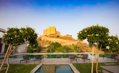 View of Alila Fort- Bishangarh and a pool