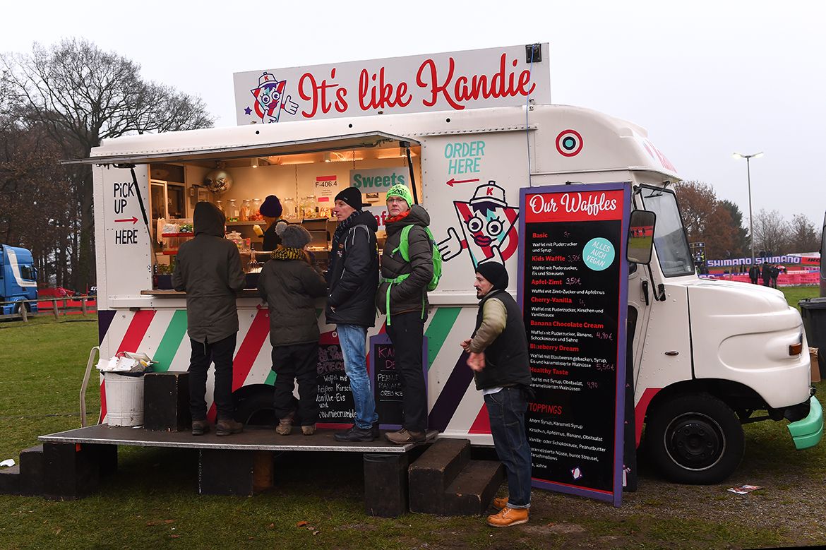 Fans line-up for some refreshments
