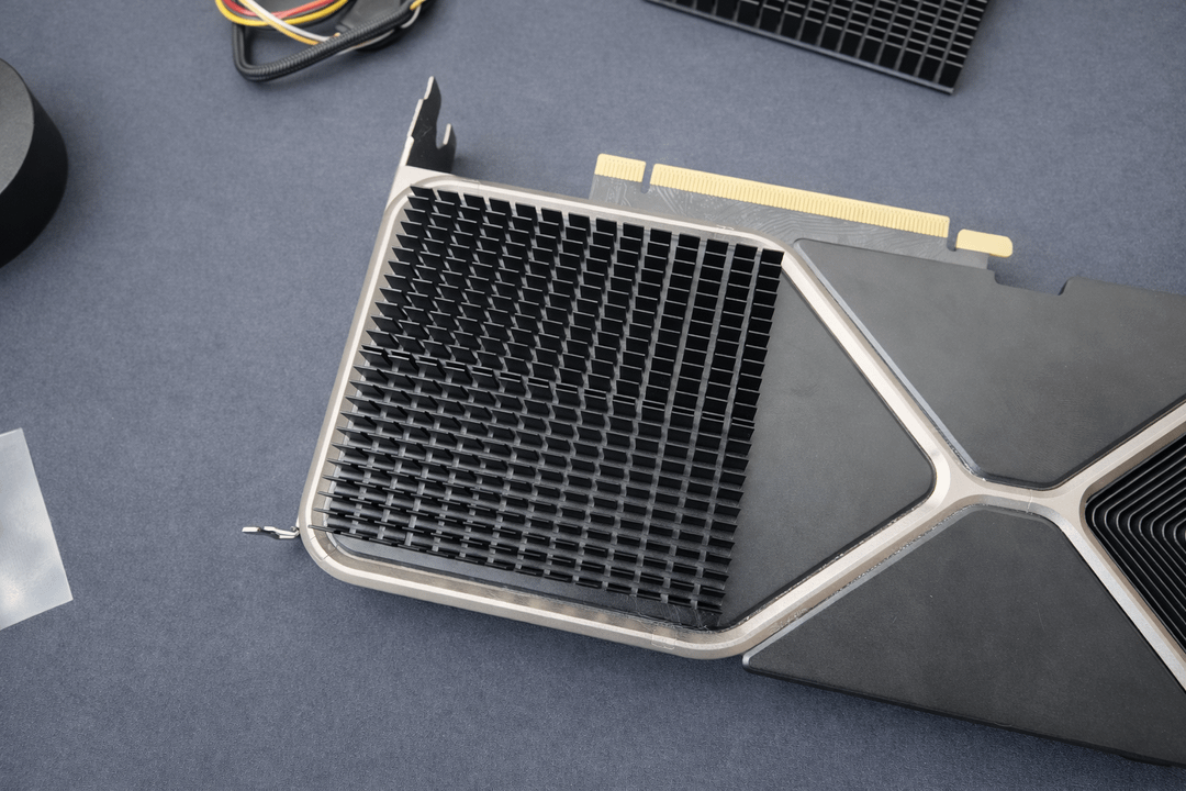Modded 20GB Nvidia GeForce RTX 3080 TI sample with added heatsink