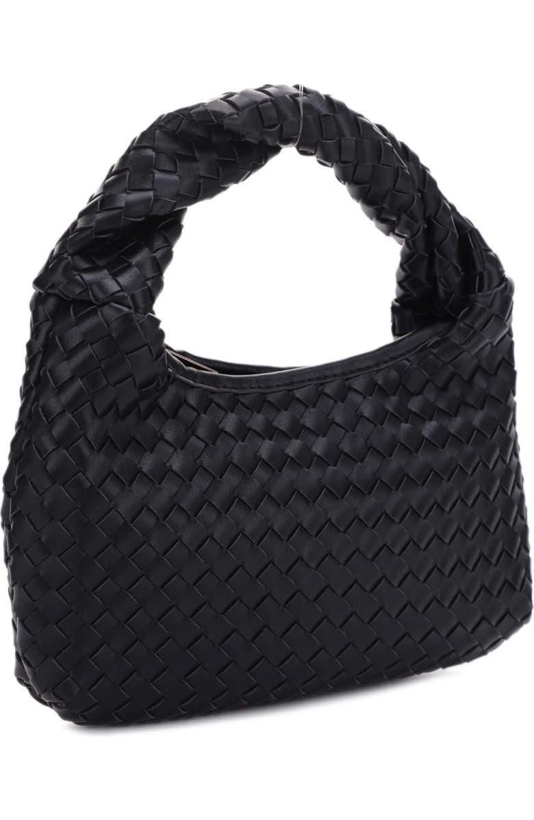 Libby Diamond Weave Twist Handle Shoulder Bag