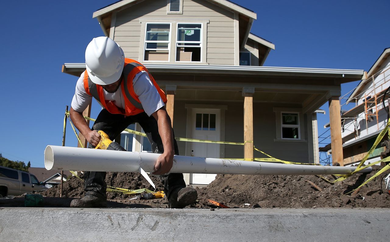 A construction worker in California.