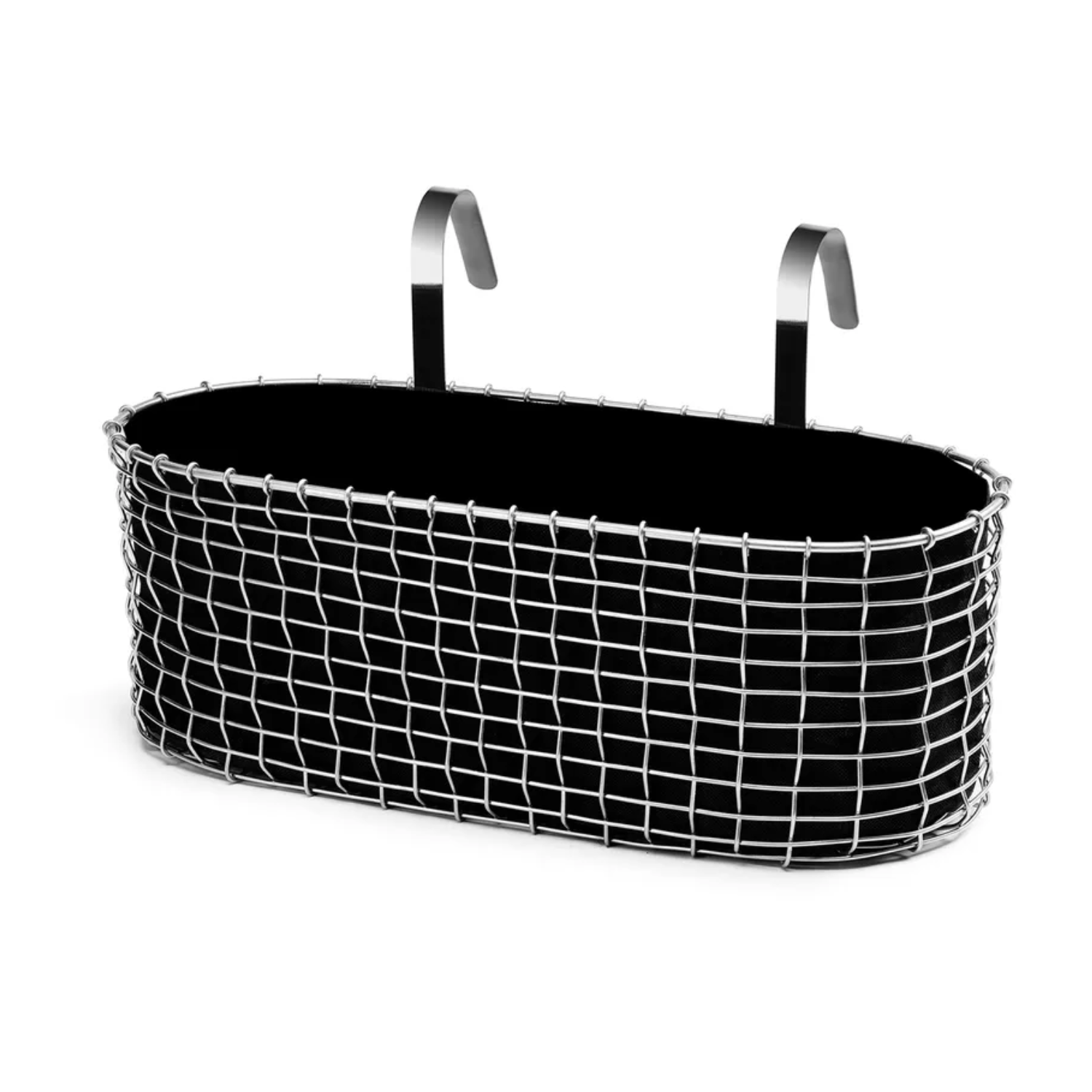 A galvanized steel balcony box by Korbo from Nordic Nest
