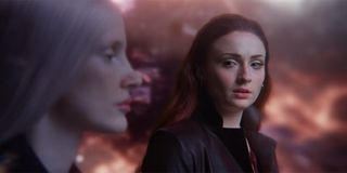 Jean Grey looking for answers from a mysterious stranger in Dark Phoenix