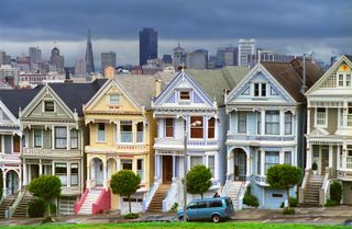 Edwardian houses - Painted Ladies in San Francisco