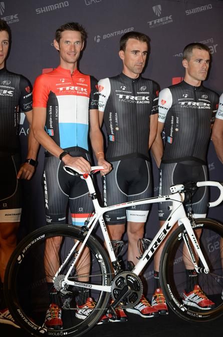 Frank Schlek and his Trek teammates
