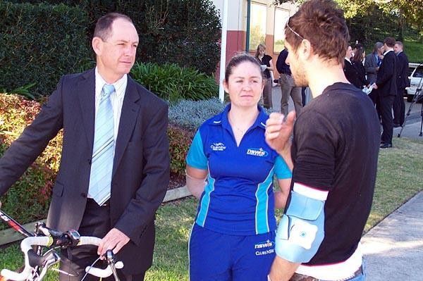 Ben Kersten recalls the morning's accident from his position in the bunch.