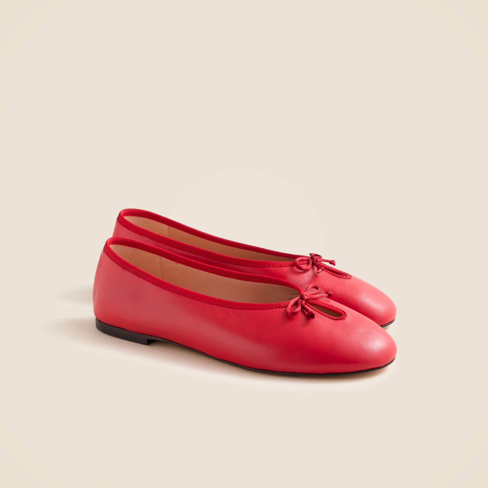 jcrew, Andi Keyhole Ballet Flats in Leather