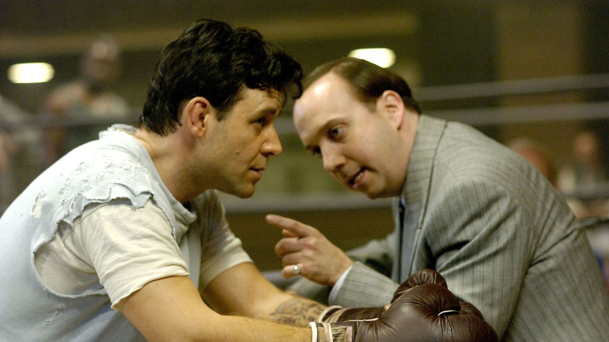 Russell Crowe and Paul Giamatti in Cinderella Man