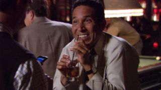 Oscar giggles as Andy drunk dials Angela