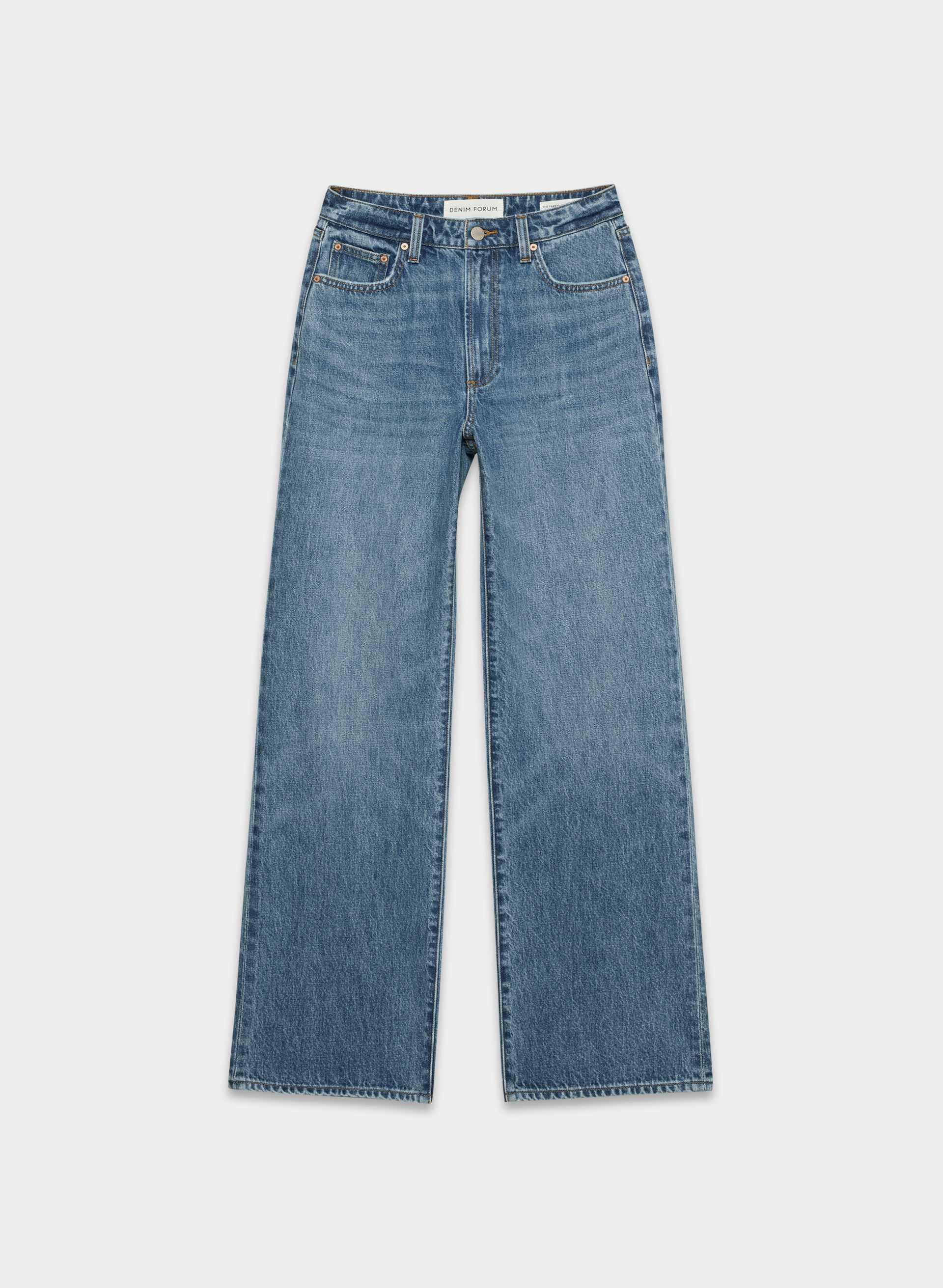 Denim Forum, The Farrah Curve-Fit Hi-Rise Wide Jean