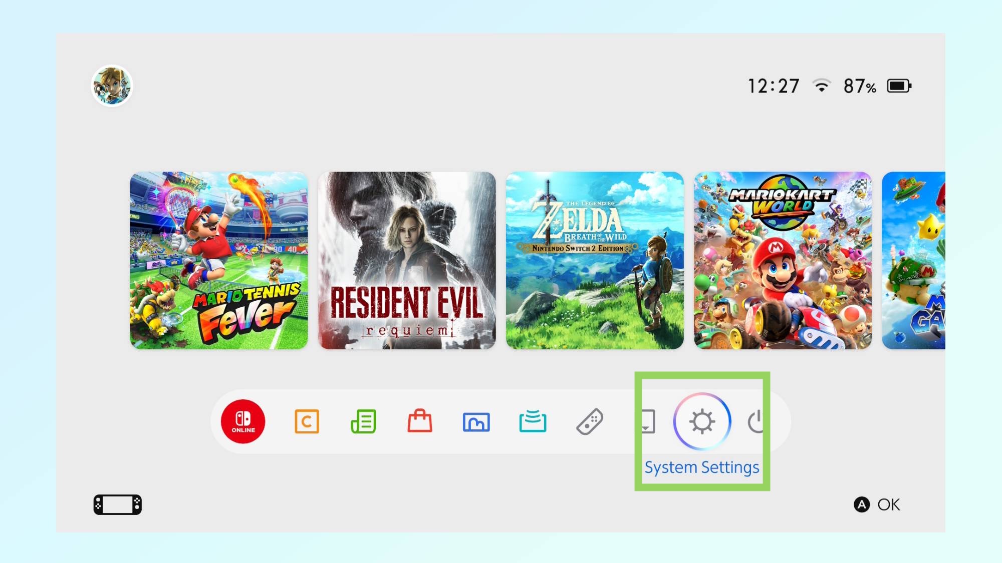 تصویر نحوه فعال کردن حالت Boost دستی در نینتندو سوییچ 2 را نشان می دهد