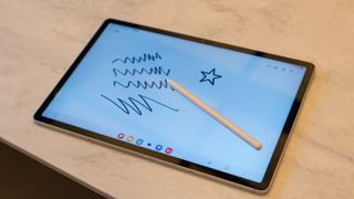 Writing on Galaxy Tab S9 FE with S Pen