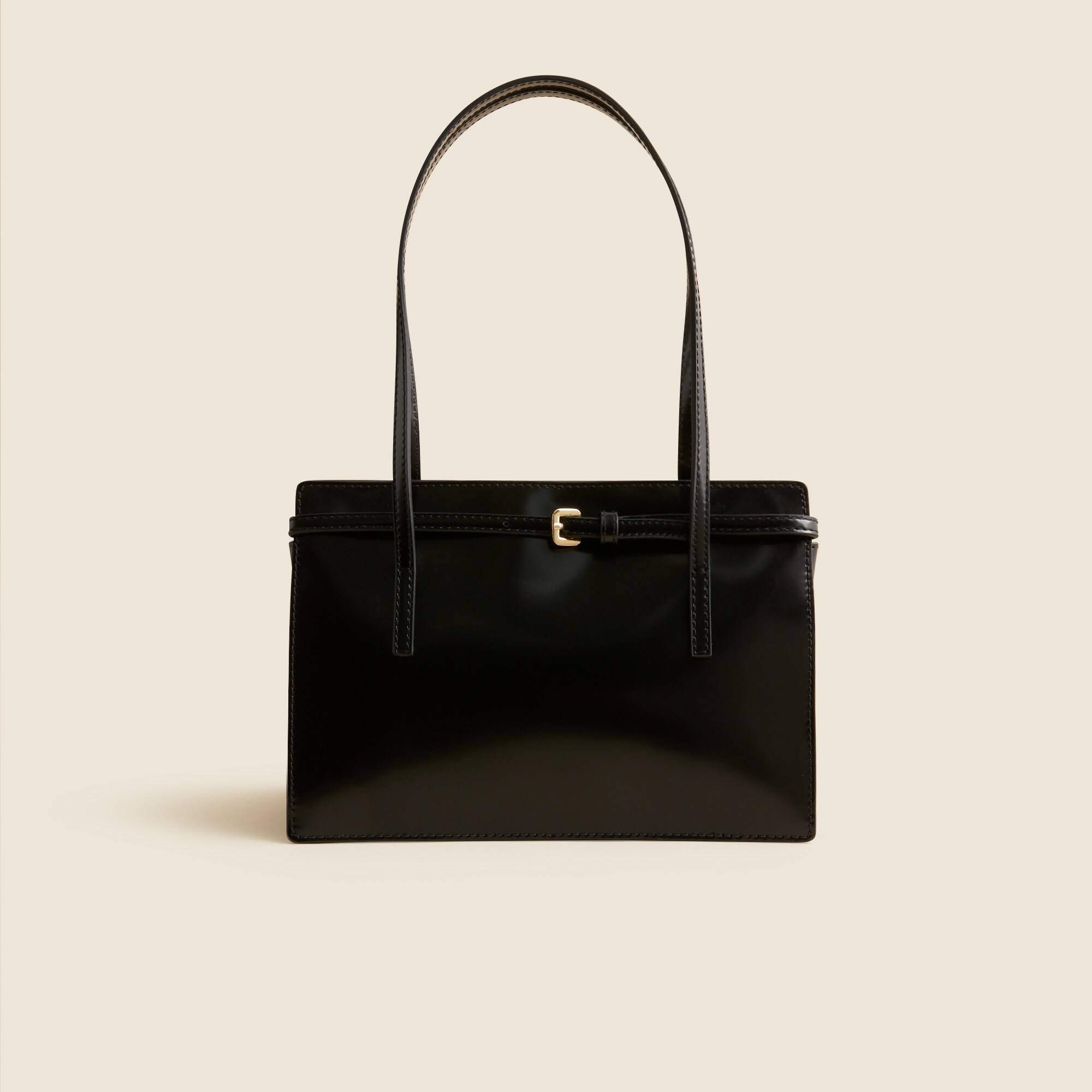 Edie Structured Shoulder Bag in Italian Leather