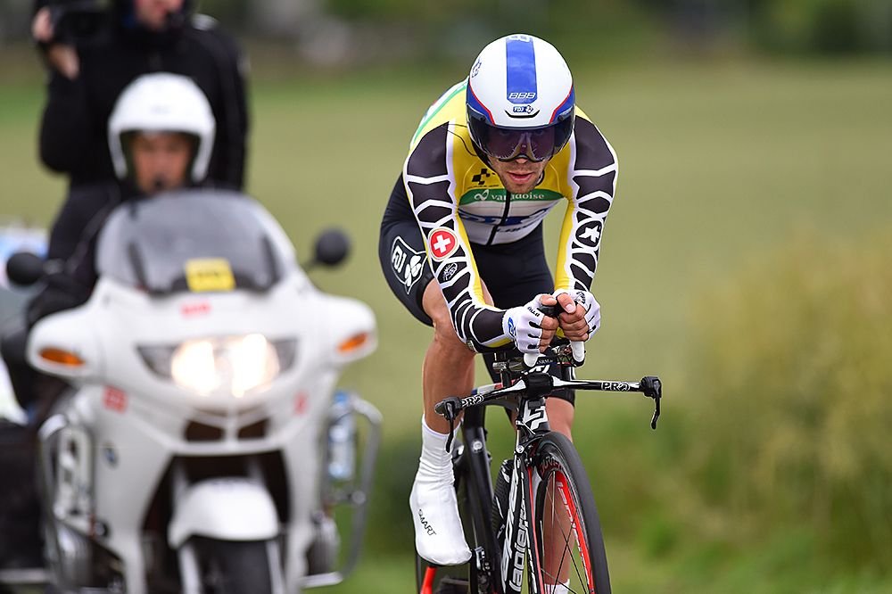 Thibaut Pinot (FDJ) lost the overall lead during the final time trial