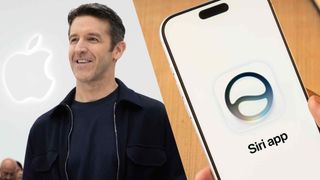 Apple CEO John Ternus and Siri app on iPhone