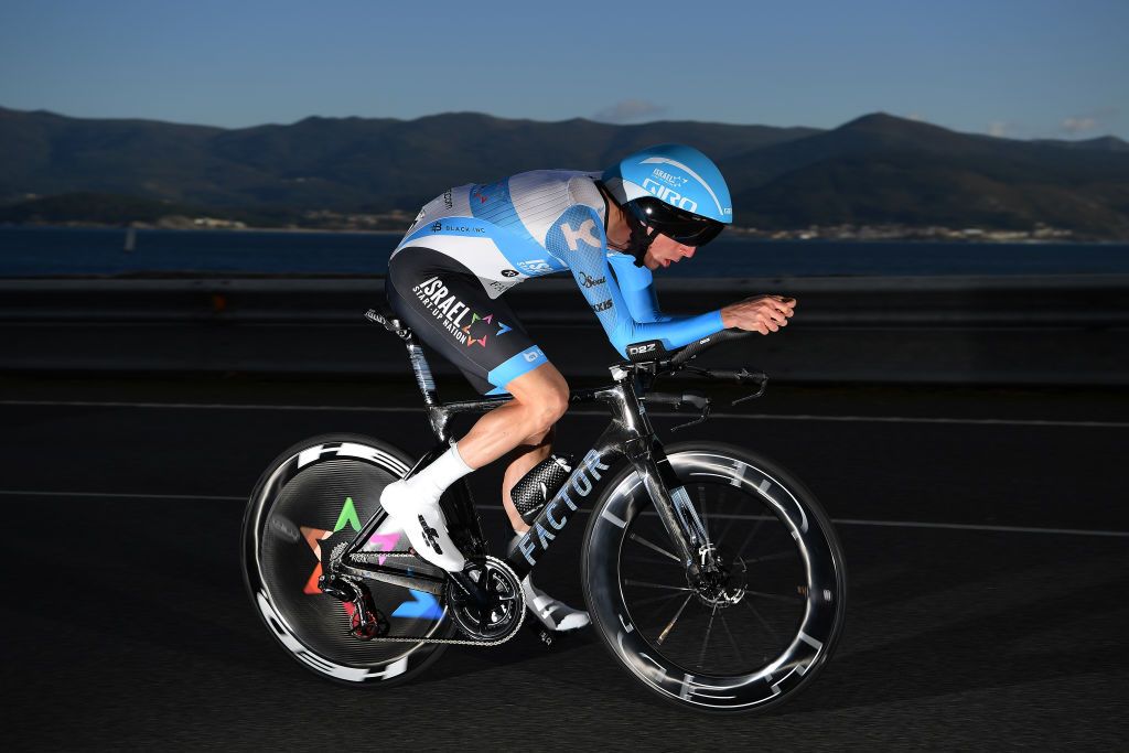 MIRADOR DE ZARO DUMBRA SPAIN NOVEMBER 03 Daniel Martin of Ireland and Team Israel StartUp Nation during the 75th Tour of Spain 2020 Stage 13 a 337km Individual Time Trial stage from Muros to Mirador de zaro Dumbra 278m ITT lavuelta LaVuelta20 La Vuelta on November 03 2020 in Mirador de zaro Dumbra Spain Photo by Justin SetterfieldGetty Images