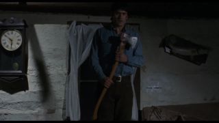 A still from the movie The Evil Dead