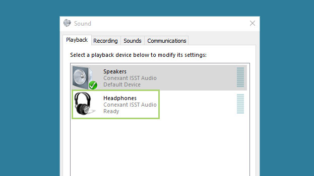 windows 10 hotswitch audio playback device