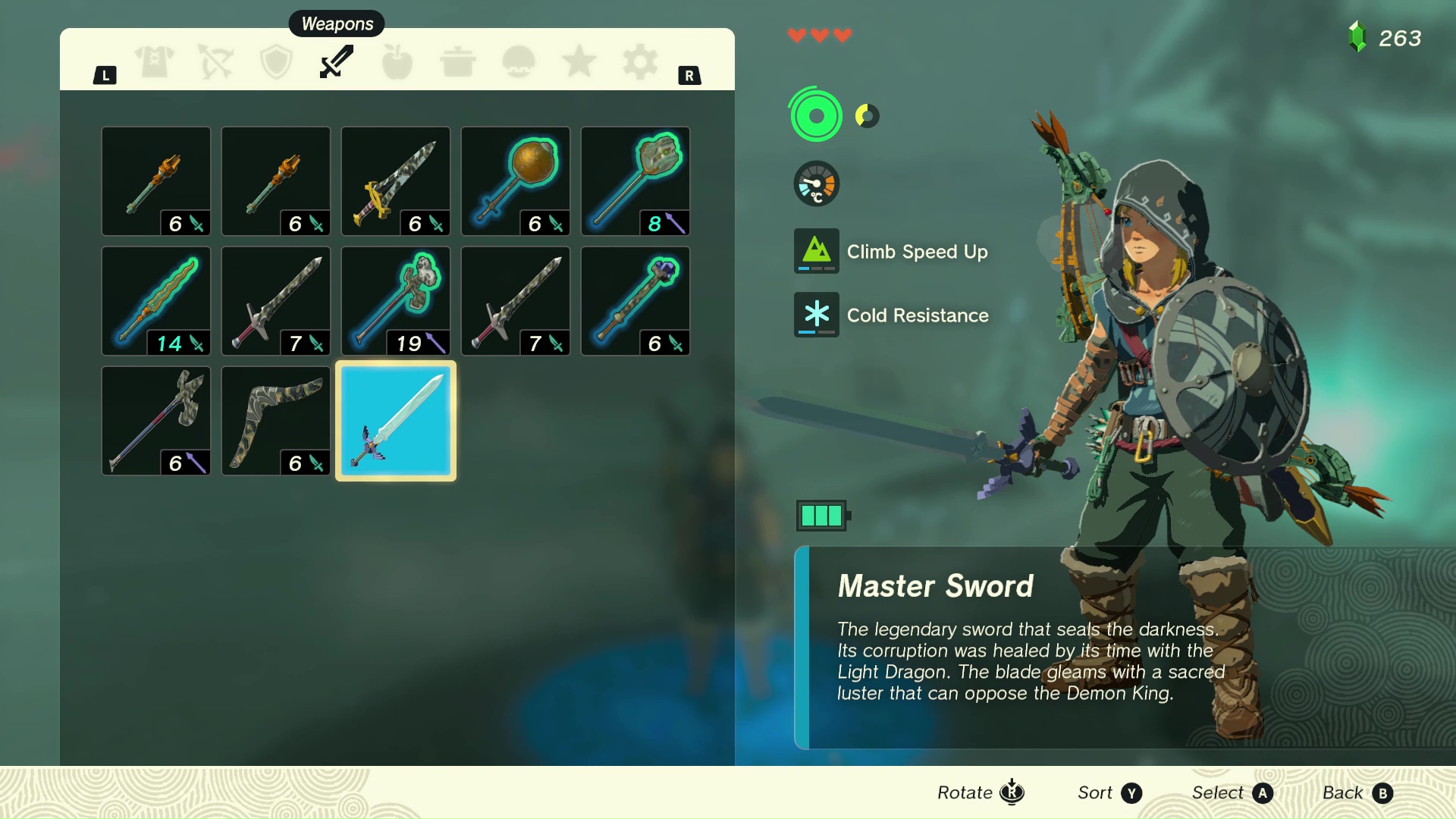 Zelda Tears of the Kingdom Master Sword
