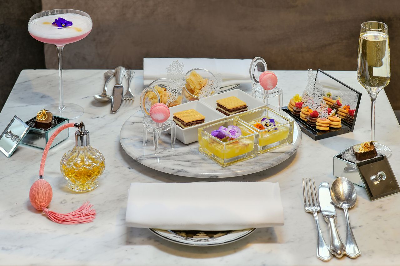 The Franklin Afternoon Tea - or, the &#039;Culinary Fashion Experience Inspired by Christian Dior Designer of Dreams&#039;, as they bill it.