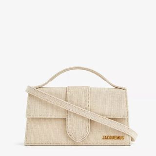 Le Grand Bambino Woven-Blend Top-Handle Bag