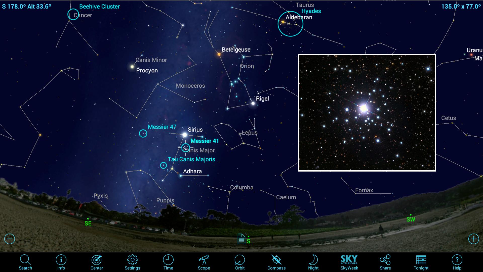 visible star clusters