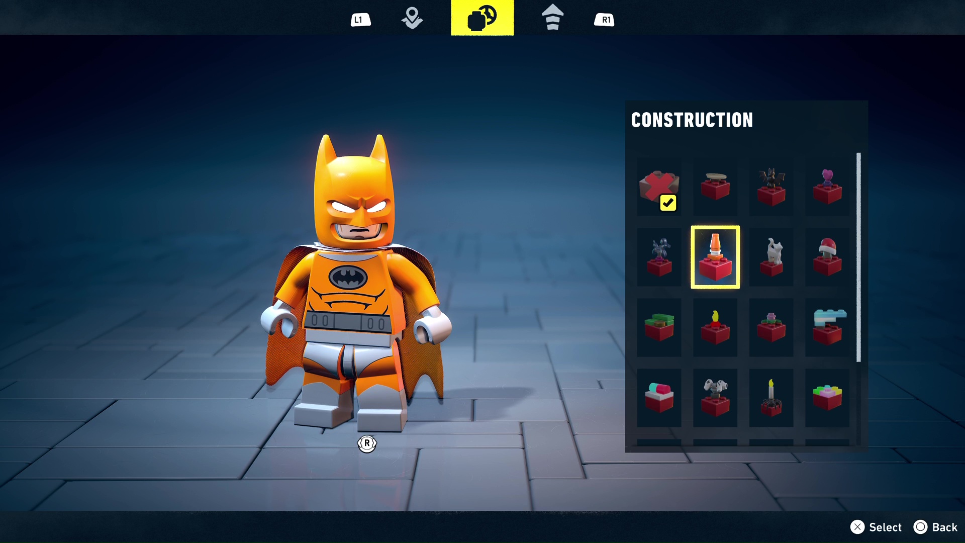 Construction Red Brick modifier in Lego Batman Legacy of the Dark Knight