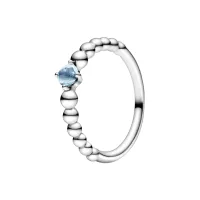 7. Pandora Birthstone Beaded Ring