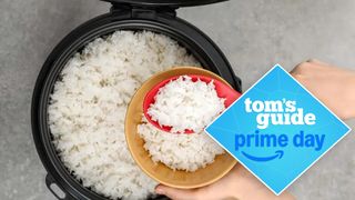 White ice in a rice cooker