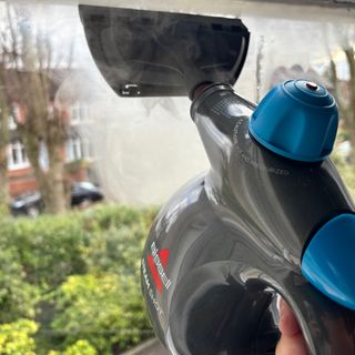 bissell steamshot steam cleaning window