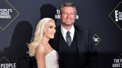 Gwen Stefani and Blake Shelton attend the 2019 E! People's Choice Awards at Barker Hangar on November 10, 2019 in Santa Monica, California.