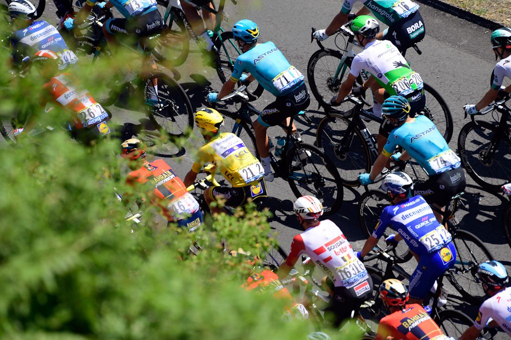 The Tour de France peloton