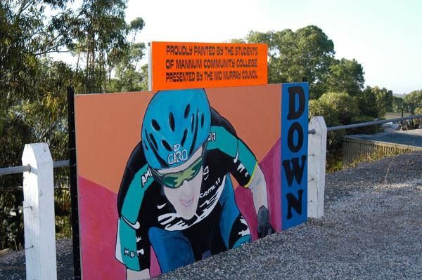 One of the Tour Down Under artworks