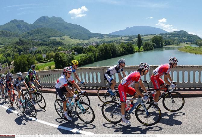 The peloton in the Dauphine