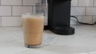Mocha frozen blended coffee made with Keurig K-Supreme SMART coffee maker