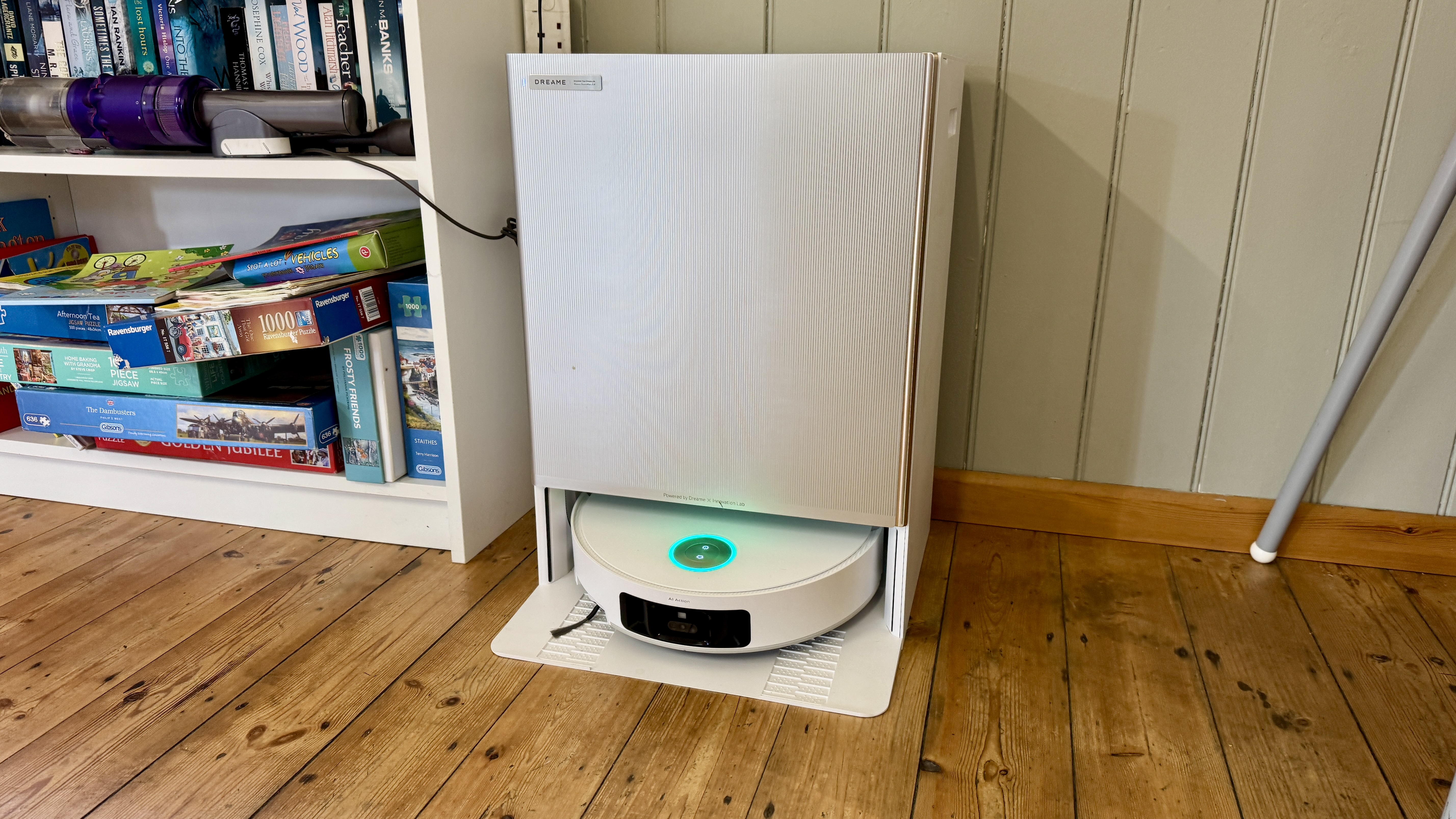 Dreame Matrix10 Ultra robot vacuum in its dock