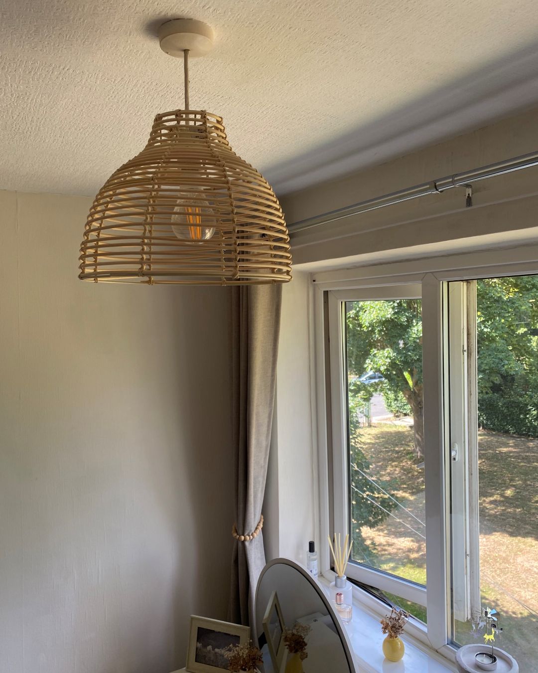 Amazon budget buys that have made my home look expensive - rattan lampshade