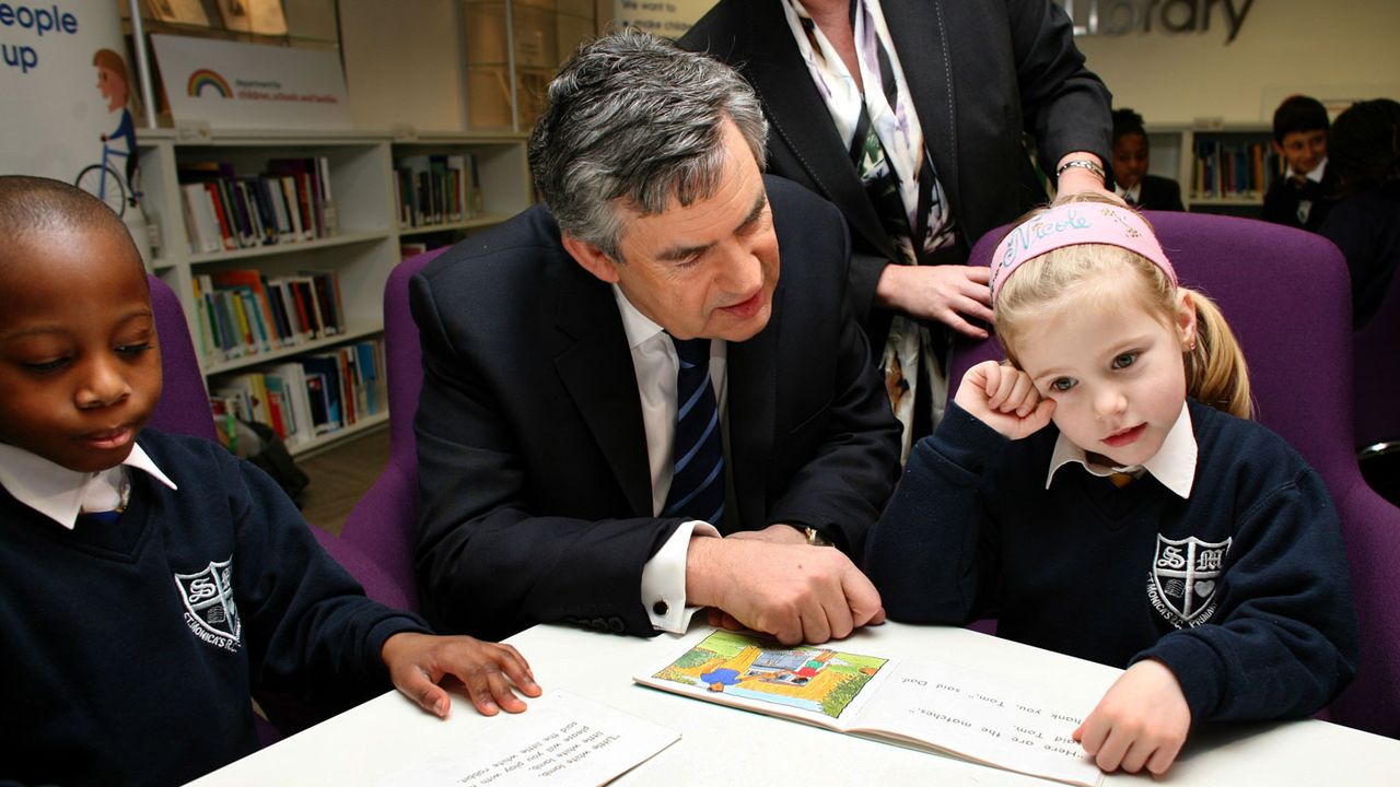 Gordon Brown failed to win over a tough crowd at St Monica's Roman Catholic school in Hackney in 2010
