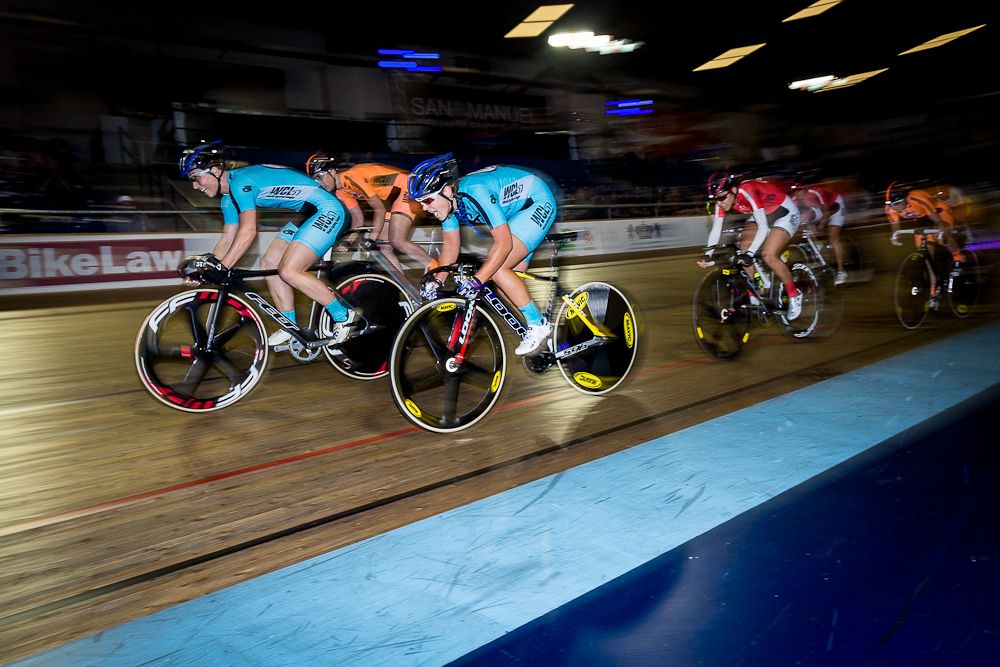 The women's spritn during Saturday's afternoon session.