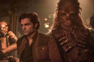 Han Solo and Chewie, star wars story