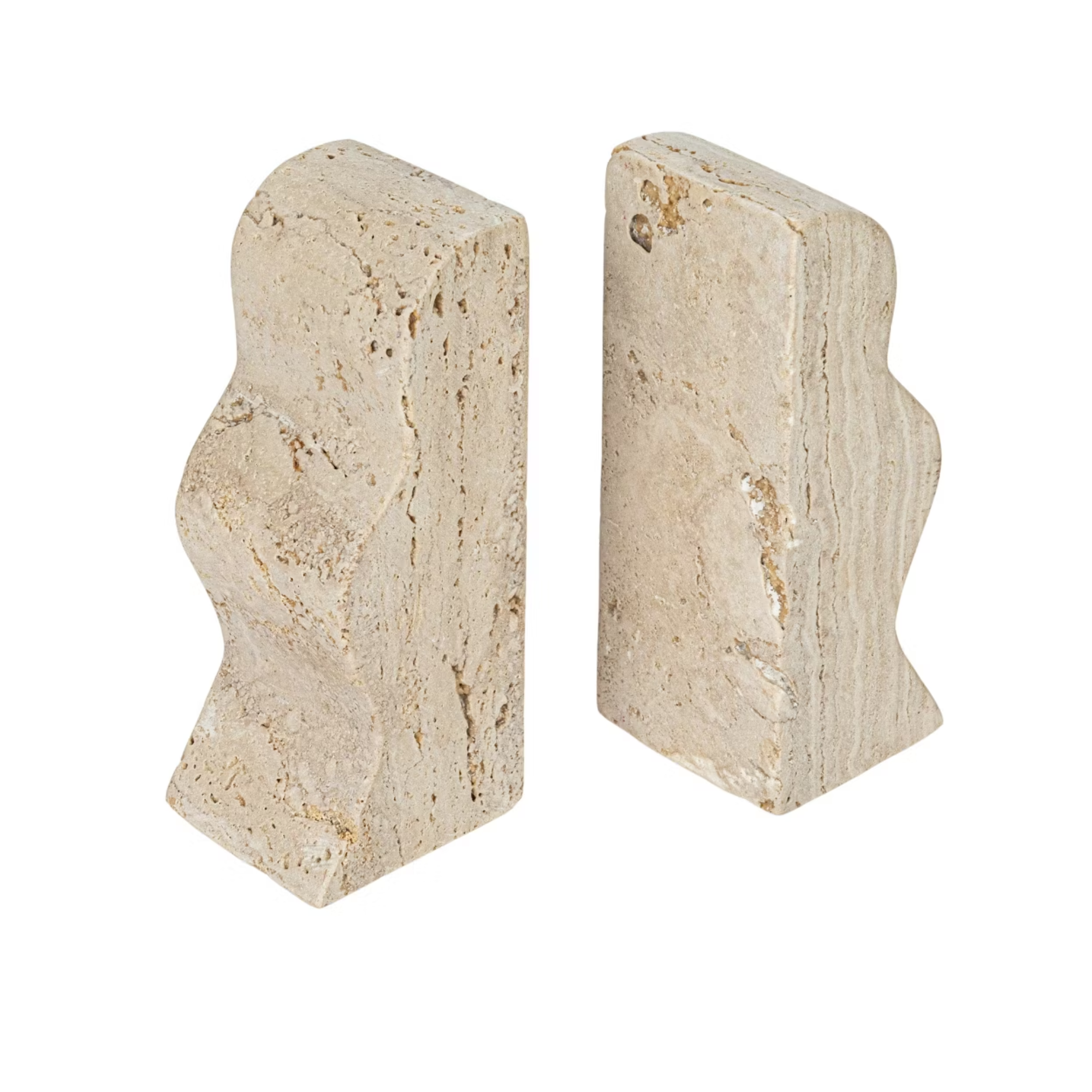 travertine bookends