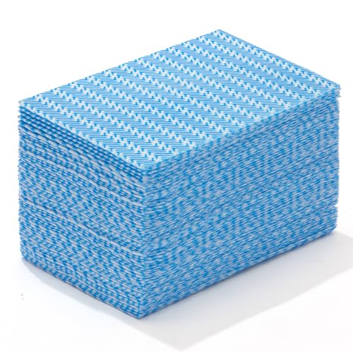 Peachicha Reusable Cleaning Towels, Multi-Purpose Handy Towel, Blue Handi Wipe Reusable Cloths, Disposabel Dry Kitchen Wipes, Dish Cloths, Durable, Absoebent,dry Quickly, 50 Count